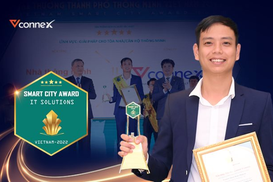 Tân binh Vconnex giật giải Nền tảng nhà thông minh xuất sắc nhất Smart City Award 2022