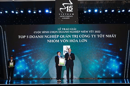 PNJ góp mặt trong top 5 doanh nghiệp niêm yết quản trị tốt năm 2022