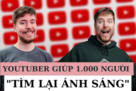 YouTuber kiếm tiền nhiều nhất năm đài thọ cho 1.000 người chữa khiếm thị, có cả người Việt Nam: Chữa xong còn tặng tiền và ô tô