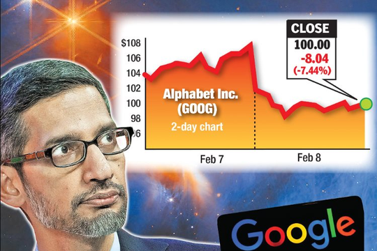 Tai hoạ trên trời giáng xuống: Đua đòi làm chatbot đối đầu ChatGPT, công ty mẹ Google bị bay 100 tỷ USD vốn hoá sau 1 đêm