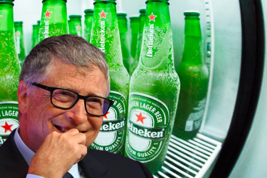 Khẳng định 'không thích nhậu nhẹt', nhưng Bill Gates vừa chi gần 1 tỷ đô để mua cổ phiếu Heineken 