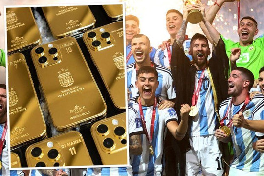 Messi bỏ 5 tỷ mua 35 chiếc iPhone mạ vàng tặng cho đồng đội và nhân viên, Ronaldo cũng từng chi tiền làm điều tương tự nhưng liệu có khủng bằng M10?