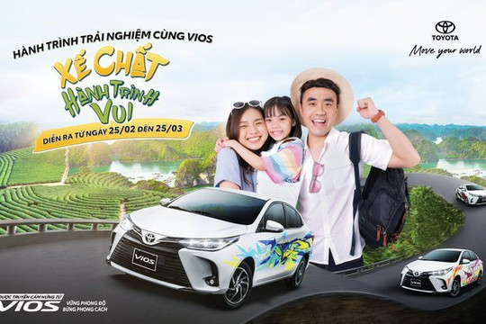 Toyota Vios tri ân khách hàng hành trình trải nghiệm tại 8 tỉnh thành
