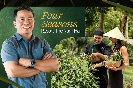 Lý tưởng Xanh của Four Seasons Resort The Nam Hai:
“Lá phổi xanh” với 4.500 cây dừa, vận hành nhà máy nước đóng chai tại chỗ giảm thiểu rác thải, 98% nhân viên là người bản địa kiêm luôn nhiệm vụ “Đại