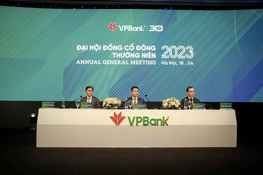 ĐHCĐ VPBank: Tự tin mục tiêu lợi nhuận hơn 24 nghìn tỷ trong năm 2023, dự kiến chia cổ tức tiền mặt 5 năm liên tiếp kể từ năm nay