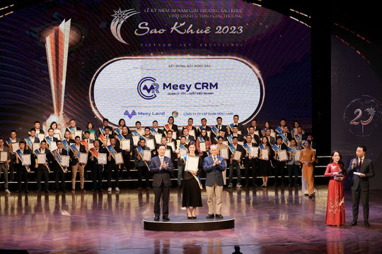 Meey CRM được vinh danh tại Sao Khuê 2023 