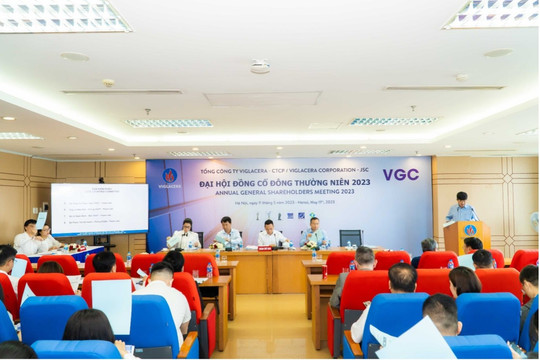 Viglacera thông qua chia cổ tức  tiền mặt năm 2022 tỷ lệ 20%, đặt mục tiêu tổng doanh thu 15.750 tỷ đồng năm 2023