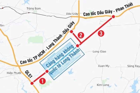 Sân bay Long Thành tìm nhà thầu 2 tuyến kết nối trị giá gần 2.800 tỷ đồng