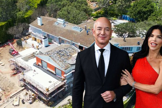 Tỷ phú Jeff Bezos xây nhà 175 triệu USD, chuẩn bị kết hôn lần 2