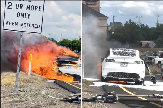 Xe điện Tesla bốc cháy ngùn ngụt, người đàn ông thoát nạn nhưng “cạn lời" với đề nghị kiểu thách đố từ hãng