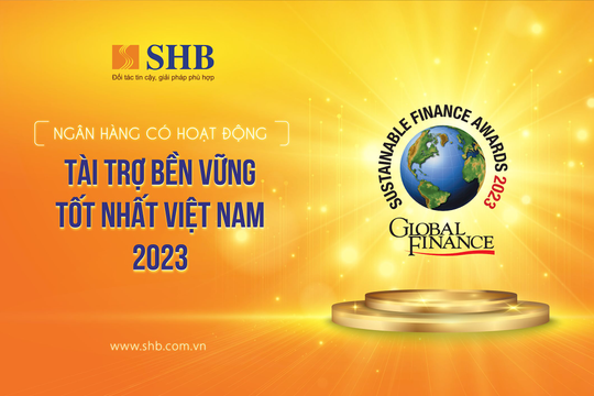 Global Finance vinh danh SHB là “Ngân hàng có hoạt động Tài trợ Bền vững tốt nhất” Việt Nam 2023