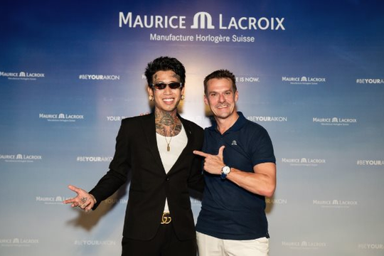 Rapper dế choắt cá tính tại sự kiện ra mắt đồng hồ Maurice Lacroix