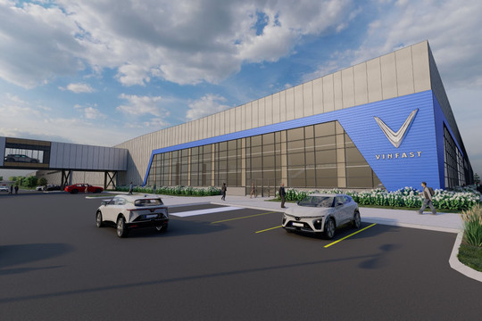 VinFast chính thức khởi công nhà máy 4 tỷ USD tại Mỹ: Diện tích hơn 700 ha, công suất 150.000 xe/năm