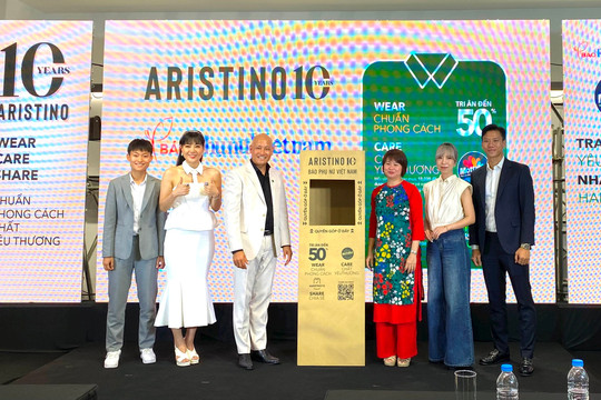 Mỗi sản phẩm của Aristino được bán ra sẽ đóng 10.000 đồng cho quỹ Mottainai