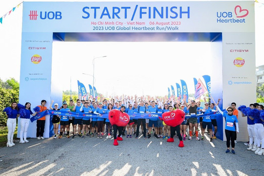 Giải chạy bộ, đi bộ UOB Heartbeat gây quỹ hơn 530 triệu đồng cho trẻ em khó khăn khu vực Đồng bằng Sông Cửu Long