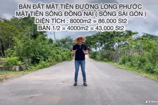 “Vua cá Koi” Thắng Ngô quay video rao bán mảnh đất 100 tỷ đồng tại Thủ Đức chuyên nghiệp hơn môi giới, tiết lộ lý do bỗng nhiên muốn bán vì “kẹt tiền”
