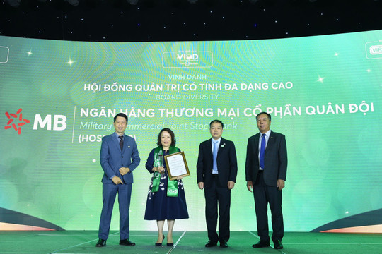 MB nhận giải "Hội đồng Quản trị của năm" nhờ trợ lực doanh nghiệp