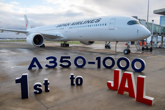Japan Airlines nhận máy bay A350-1000 đầu tiên