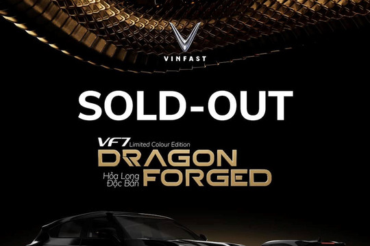 VinFast VF 7 Hoả Long Độc Bản hết hàng sau 22 phút mở bán