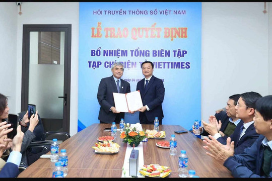 Ông Nguyễn Bá Kiên được bổ nhiệm làm Tổng biên tập Tạp chí điện tử Viettimes