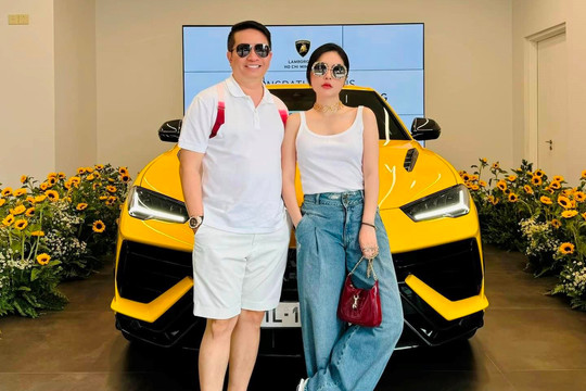 Đoàn Di Băng được chồng tặng Lamborghini Urus hơn 16 tỷ, màn nhận xe gây sốc!