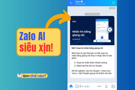 Zalo vừa cho nhắn tin bằng giọng nói mới toanh, đây là cách thực hiện!