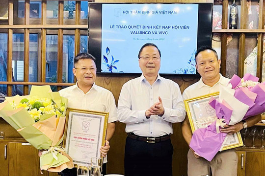 Hội Thẩm định giá Việt Nam kết nạp thêm hai công ty hội viên