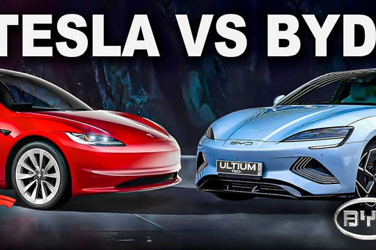 Tesla và BYD, ai 'khổng lồ' hơn?