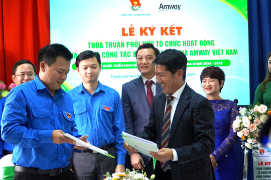 Trung ương Đoàn phối hợp với Amway Việt Nam tổ chức nhiều hoạt động an sinh xã hội