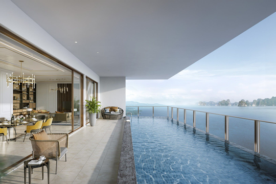 Sky Pool Villa: ‘Biệt thự trên không’ mở ra tầm nhìn độc bản ôm trọn vịnh Hạ Long