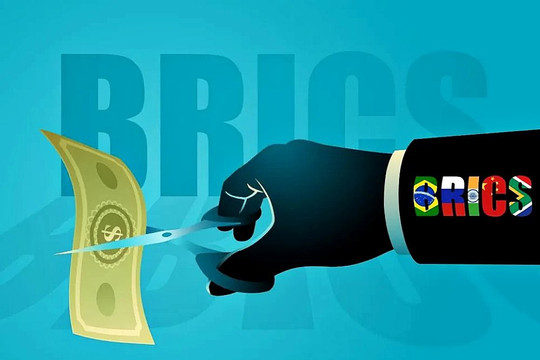 BRICS lên kế hoạch ‘phi đô la hóa’ lĩnh vực chủ chốt, chiếm 40% thị phần toàn cầu 