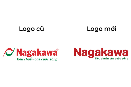 Nagakawa thay đổi logo và ra mắt bộ nhận diện thương hiệu mới