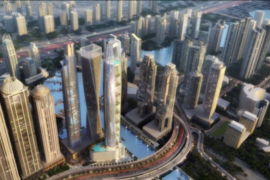 Dubai sắp hoàn thành khách sạn cao nhất thế giới khiến thiên hạ trầm trồ: Tháp “bầu trời” cao 365m, 82 tầng với 1.000 phòng ngắm trọn mọi danh thắng