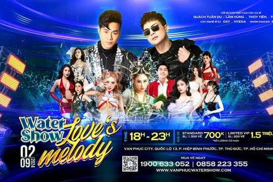 Nghỉ lễ 2/9 đến Van Phuc City xem nhạc nước Water Show Love’s Melody