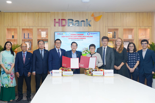 Tăng hạn mức tín dụng lên 100 triệu USD, HDBank và Proparco thúc đẩy dự án tài chính khí hậu, hỗ trợ doanh nghiệp do phụ nữ làm chủ