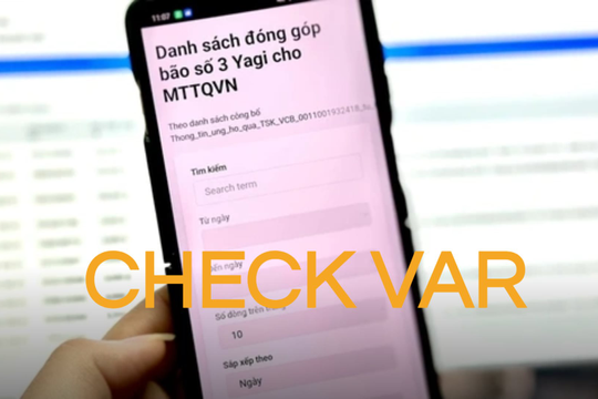 Dân mạng đua nhau "check VAR" sao kê, vậy "check VAR" thực sự là gì?