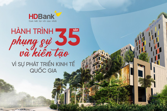 HDBANK - Hành trình 35 năm phụng sự và kiến tạo vì sự phát triển kinh tế quốc gia