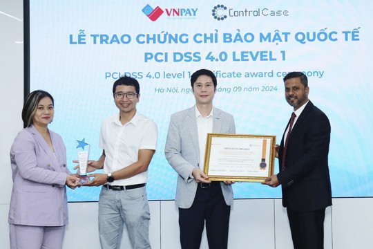 Tin vui cho người dùng VNPAY: có tới 6 dịch vụ của VNPAY được Control Case trao chứng chỉ bảo mật quốc tế PCI DSS cấp độ cao nhất 