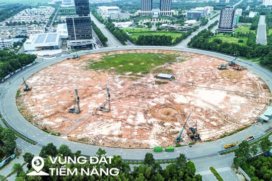 Vòng xoay rộng gấp 10 lần mặt sân Mỹ Đình, sẽ có nhà ga Metro, nhà hàng, trung tâm thương mại