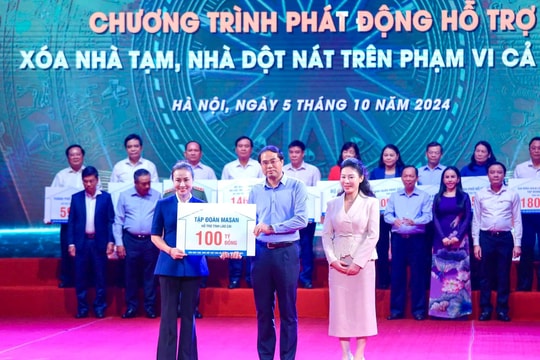 Masan Group ủng hộ 100 tỷ đồng để xóa nhà tạm, nhà dột nát trên toàn quốc