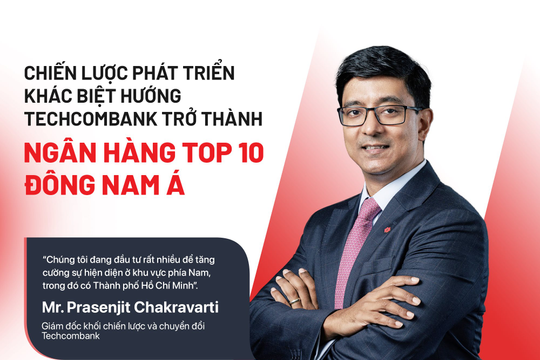 Chiến lược phát triển khác biệt hướng Techcombank trở thành ngân hàng top 10 Đông Nam Á