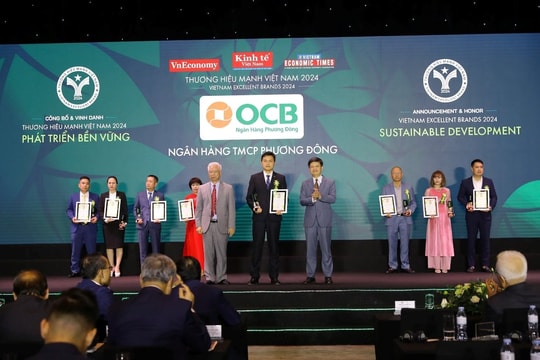 OCB đạt Thương hiệu mạnh Việt Nam năm 2024, năm thứ 5 liên tiếp