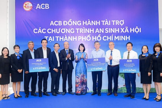 ACB đồng hành cùng UBND Thành phố Hồ Chí Minh trong các chương trình an sinh xã hội