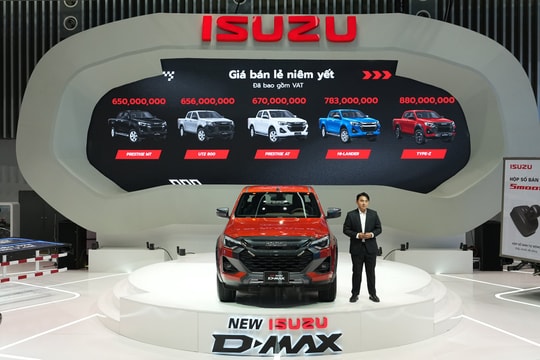 Bán tải Isuzu D-Max chính thức ra mắt thị trường Việt, giá từ 650 triệu đồng