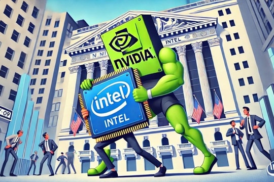 Lần đầu tiên sau 25 năm, Intel bị loại khỏi Dow Jones và thay thế bằng Nvidia, vốn là startup từng bị chính tập đoàn cười nhạo cách đây 19 năm