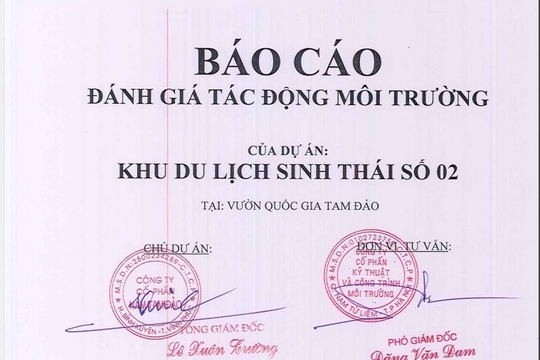 Doanh nghiệp của đại gia Lê Xuân Trường muốn đưa 71.142 tấn vật liệu xây dựng vào rừng đặc dụng Vườn Quốc gia Tam Đảo làm dự án du lịch