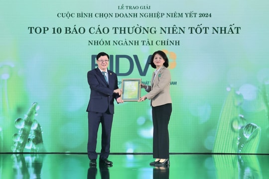 BIDV nhận giải thưởng “Top 10 Báo cáo thường niên tốt nhất – Nhóm ngành tài chính”