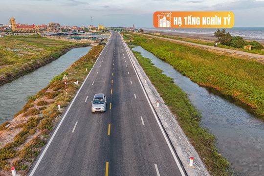 Toàn cảnh tuyến đường 2.700 tỷ đồng, dài 65 km mới hoàn thành ở Nam Định