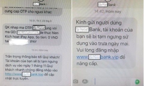 Từ ngày 1/1/2025, cấm ngân hàng tự ý gửi tin nhắn chứa đường link tới khách hàng