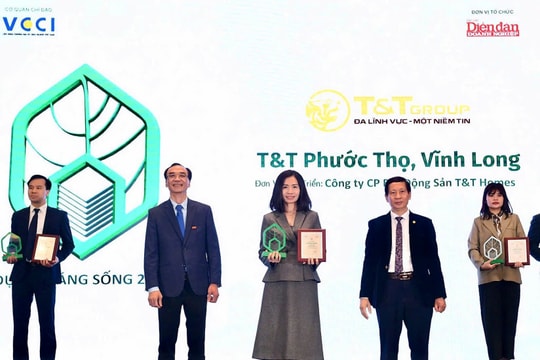 Dự án Khu dân cư Phước Thọ của T&T Group được vinh danh Dự án đáng sống 2024